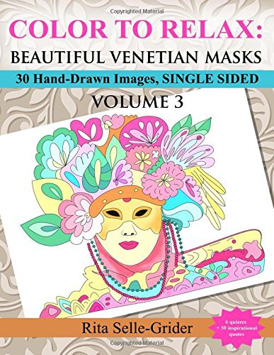 COLOR TO RELAX : Beautiful Venetian Masks
