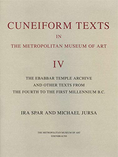 Cuneiform Texts in the Metropolitan Museum of Art
