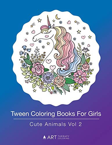 Tween Coloring Books For Girls : Cute Animals Vol 2