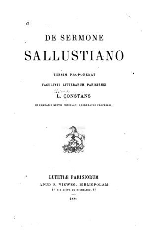 De sermone Sallustiano