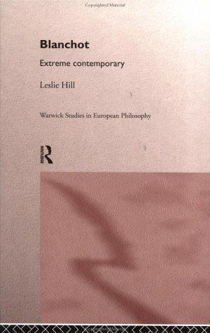Blanchot, extreme contemporary