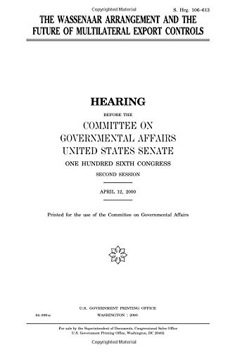 The Wassenaar arrangement and the future of multilateral export controls