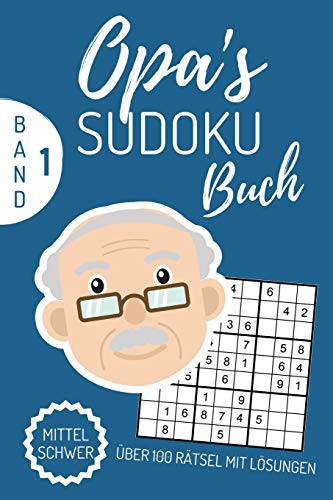 OPA‘S SUDOKU BUCH MITTEL SCHWER ÜBER 100 RÄTSEL MIT LÖSUNGEN