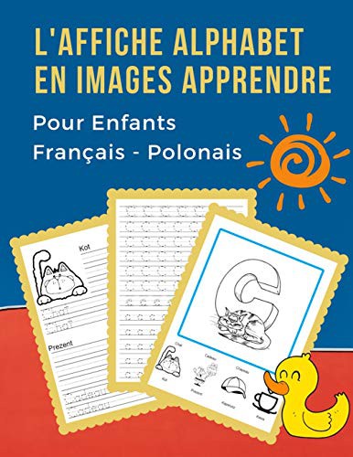 L'Affiche Alphabet en Images Apprendre Pour Enfants Français - Polonais