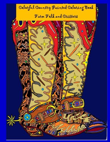 Colorful Country Painted Coloring Book