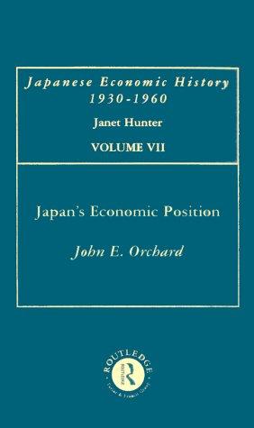 Japan's Economic Position: The Progress of Industrialisation