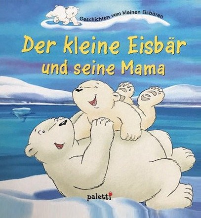 Der kleine Eisbär und seine Mama.
