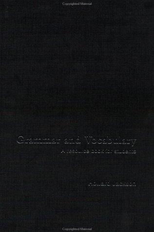 Grammar and Vocabulary