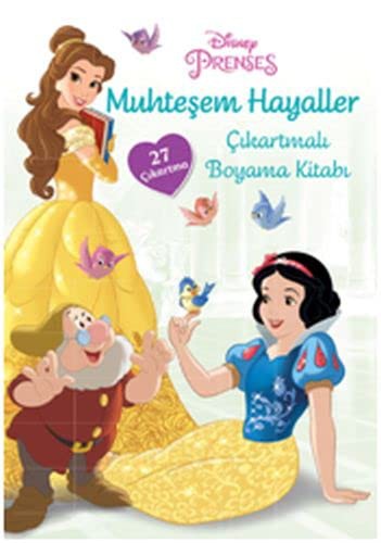 Disney Prenses Muhtesem Hayaller Çikartmali Boyama Kitabi
