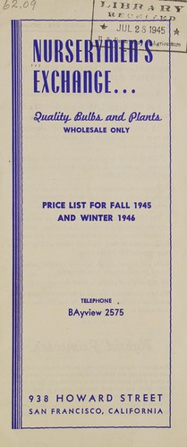 Price list for fall 1945 and winter 1946