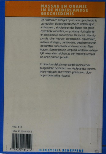 Nassau en Oranje in de Nederlandse geschiedenis