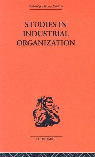 Studies in Industrial Organization