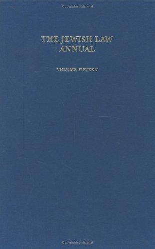 The Jewish Law Annual