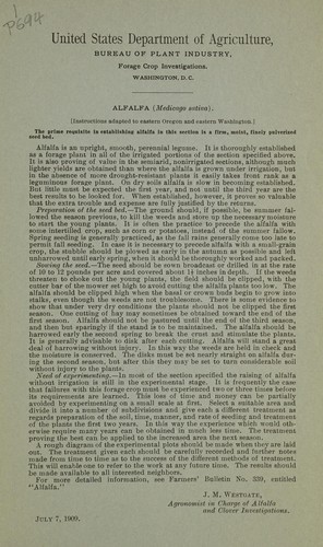 Alfalfa (Medicago sativa)