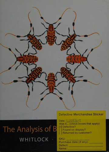 The analysis of biological data