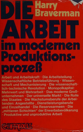 Die Arbeit im modernen Produktionsprosess