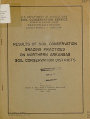 Results of soil conservation grazing practices on northern Arkansas soil conservation districts