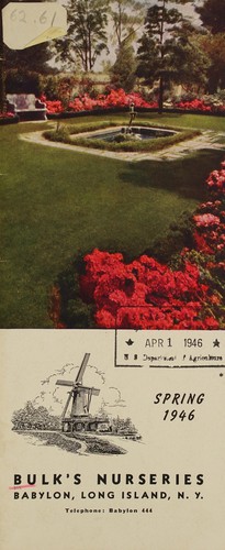 Bulk's Nurseries, spring 1946