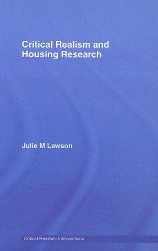 Critical Realism and Housing Research
