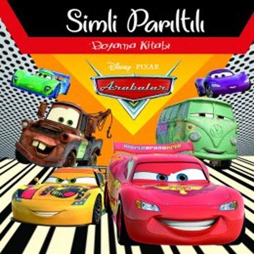 Disney Arabalar Simli Parıltılı Boyama Kitabı