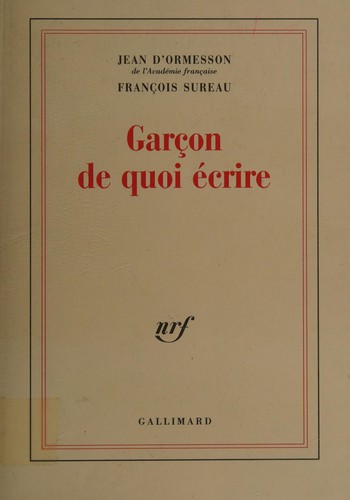 Garçon de quoi écrire