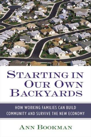 Starting in our own backyards