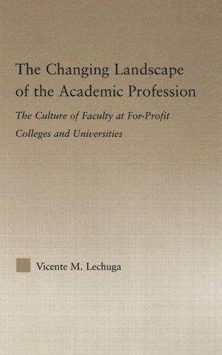 The changing landscape of the academic profession