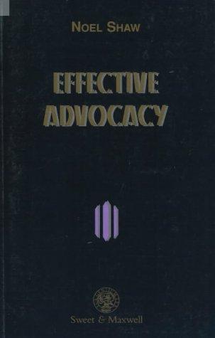 Effective advocacy
