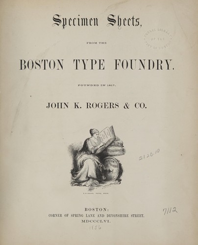 Specimen sheets
