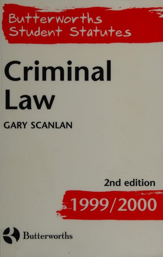Criminal Law (Butterworths Student Statutes)