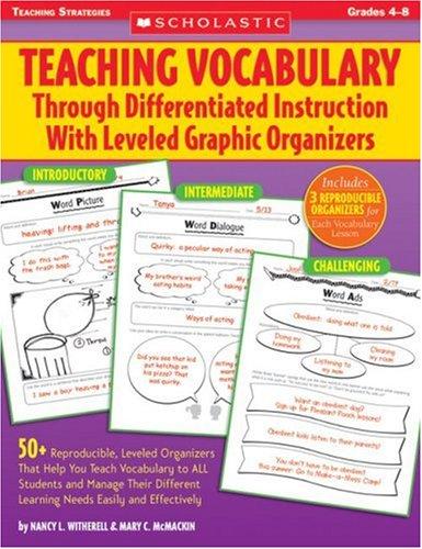 Teaching Vocabulary Through Differentiated Instruction with Leveled Graphic Organizers
