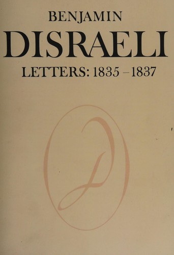 Benjamin Disraeli letters
