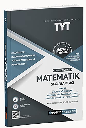 2022 TYT Tamami Çözümlü Matematik Soru Bankasi - Sayilar-Bölme ve Bölünebilme-Rasyonel-Üslü ve Köklü Sayilar-Denklem-Esitsizlik-Mutlak Deger