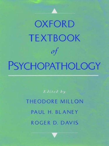 Oxford textbook of psychopathology