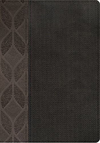 RVR 1960 Biblia Compacta Letra Grande, geométrico/twill gris símil piel
