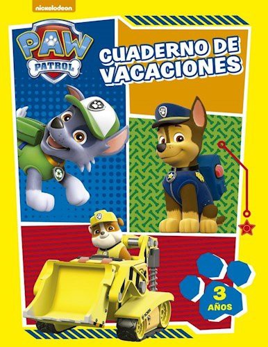 CUADERNO DE VACACIONES 3 ANOS PAW PATROL