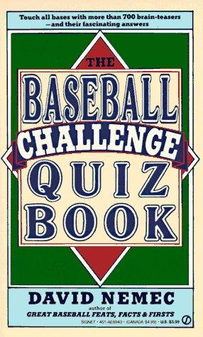 The baseball challenge quiz book