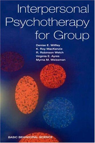 Interpersonal psychotherapy for group