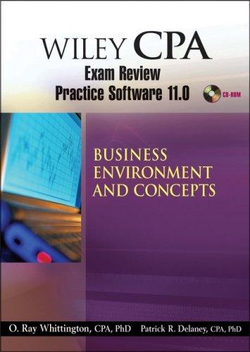 Wiley CPA Examination Review Practice Software 11. 0 BEC Revised