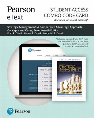 Pearson EText for Strategic Management
