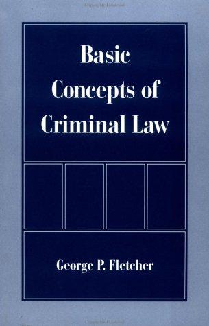 Basic concepts of criminal law