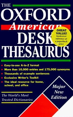 The Oxford American desk thesaurus
