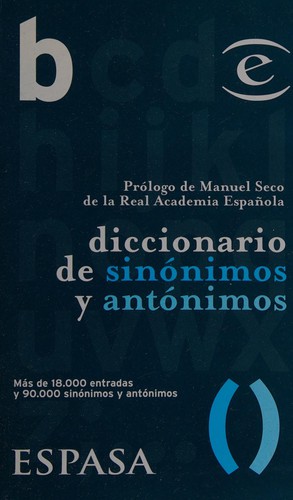 Diccionario de Sinonimos (Biblioteca Esencial)