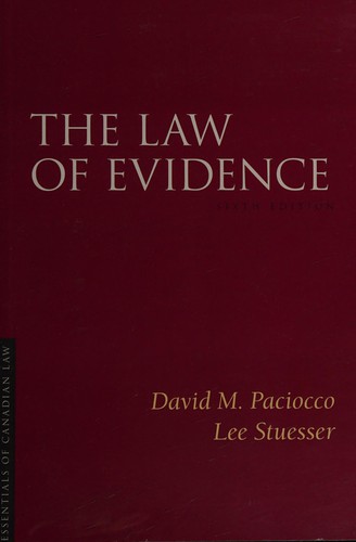 The law of evidence