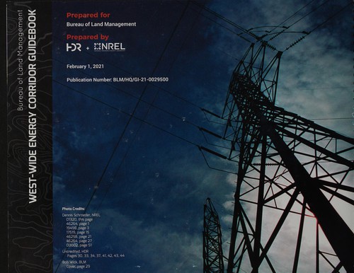 West-wide energy corridor guidebook
