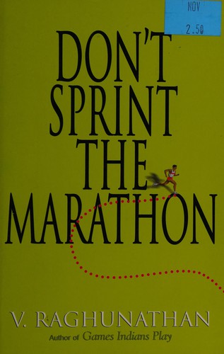 Don't sprint the marathon