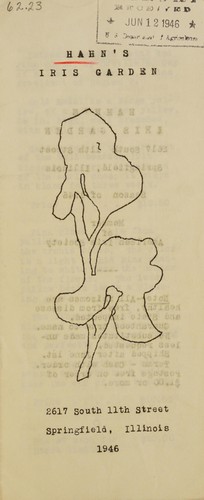 Hahn's Iris Garden, 1946