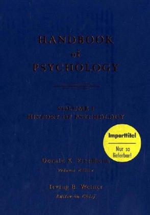 Handbook of Psychology Vol. 1