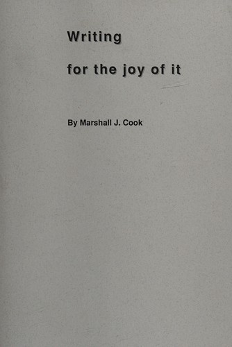 Writing for the joy of it