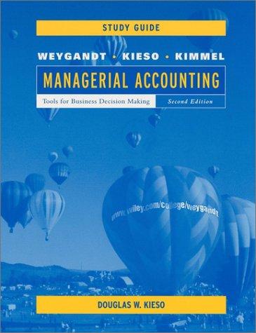 Managerial Accounting, Study Guide